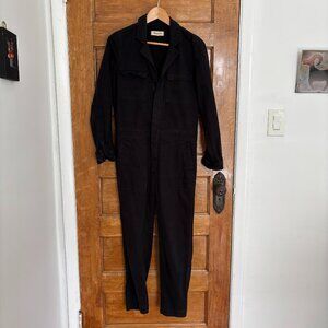 Madewell Signature Overall Jumpsuit in Black - XS